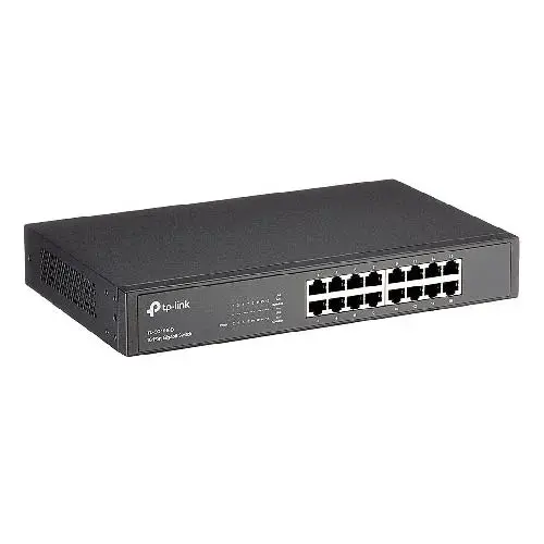 SWITCH TP-LINK 16 PUERTOS 10/100/1000 – TL-SG1016D – PARA ESCRITORIO Y MONTAJE EN RACK