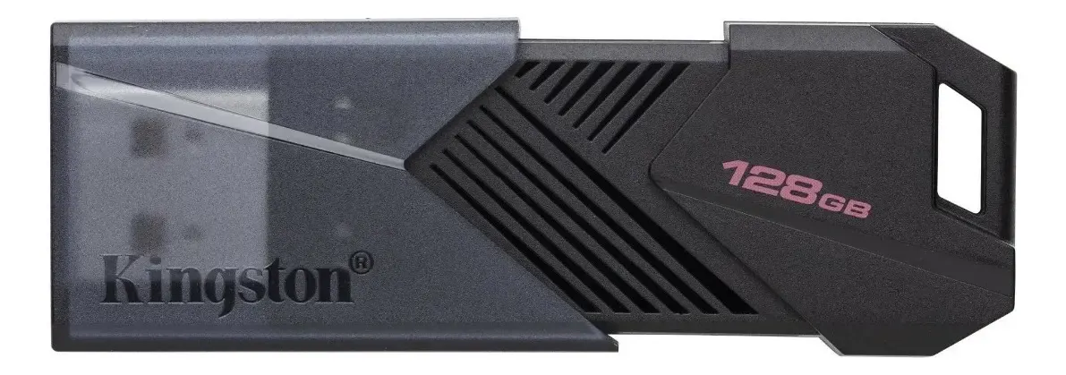 MEMORIA USB KINGSTON DATATRAVELER 3.2 DTX EXODIA ONYX – 128GB – NEGRA