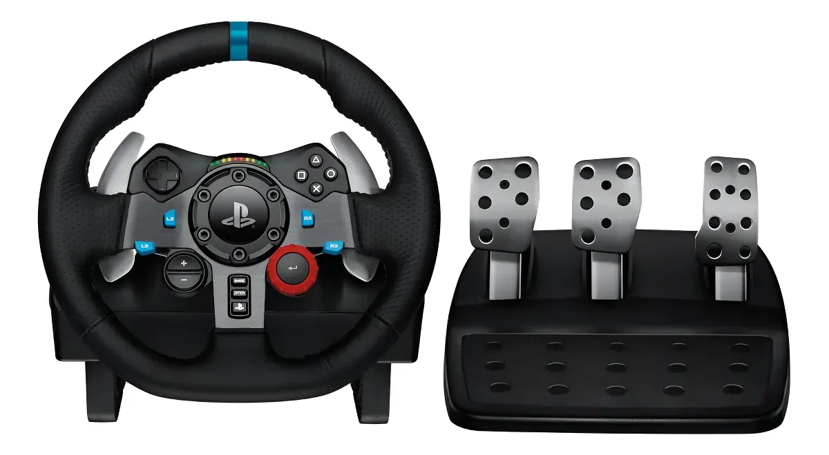 TIMON GAMING LOGITECH G29 – INCLUYE PEDALES – COMPATBLE CON PS3 / PS4/ PS5 / PC – GIRO DE 900° – PUERTO USB