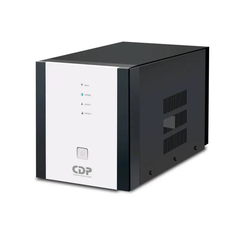 REGULADOR DE VOLTAJE DE ESCRITORIO CDP – 2400VA – 1200W – 9 TOMAS DE SALIDA REGULADAS Y CON SUPRESION – R-AVR2408