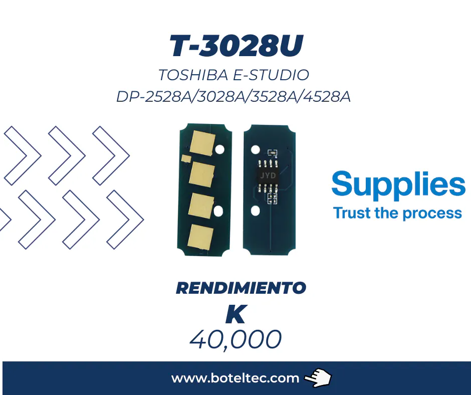 Chip de Toner Toshiba e-Studio DP-2528A/3028A/3528A/4528A T-3028U