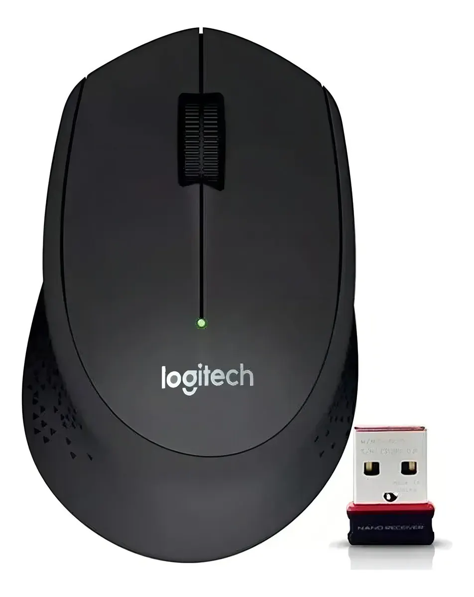 MOUSE LOGITECH M280 – INALAMBRICO – USB – CONTORNEADO – NEGRO