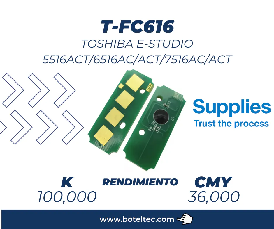 Chip de Toner Toshiba e-STUDIO 5516ACT/6516AC/ACT/7516AC/ACT