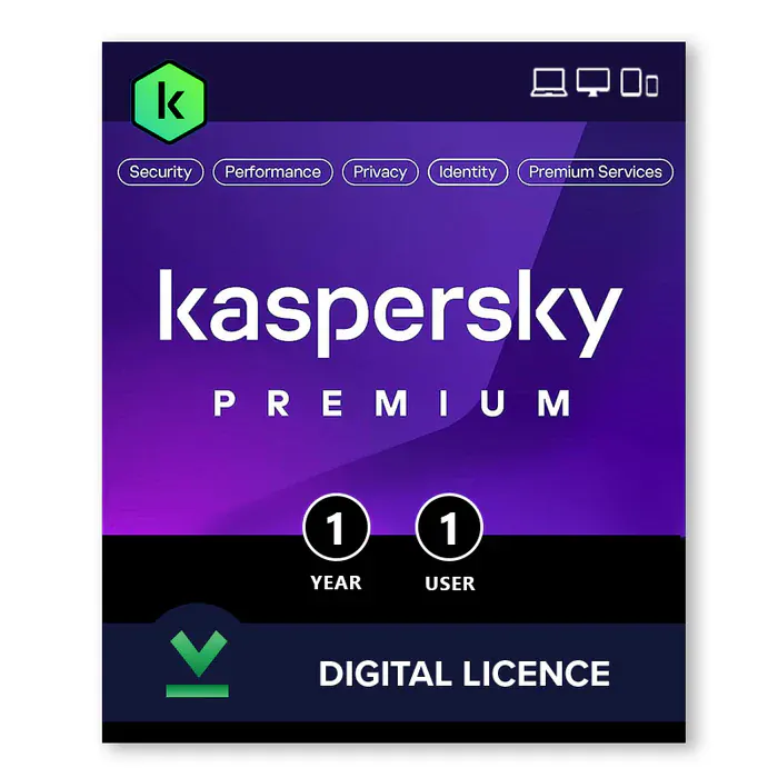 LICENCIA KASPERSKY PREMIUM 1 USUARIO (12 MESES)