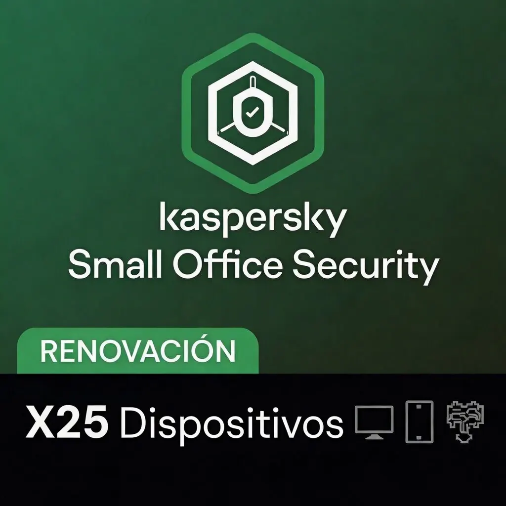 RENOVACION KASPERSKY SMALL OFFICE SEC. 25 USER 3 SERVER (36 MESES)
